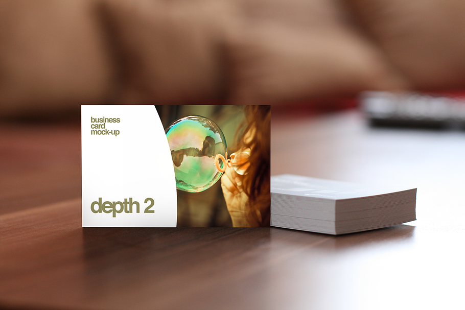 Depth 2 — Business Card Mock-Up in Print Mockups - product preview 8