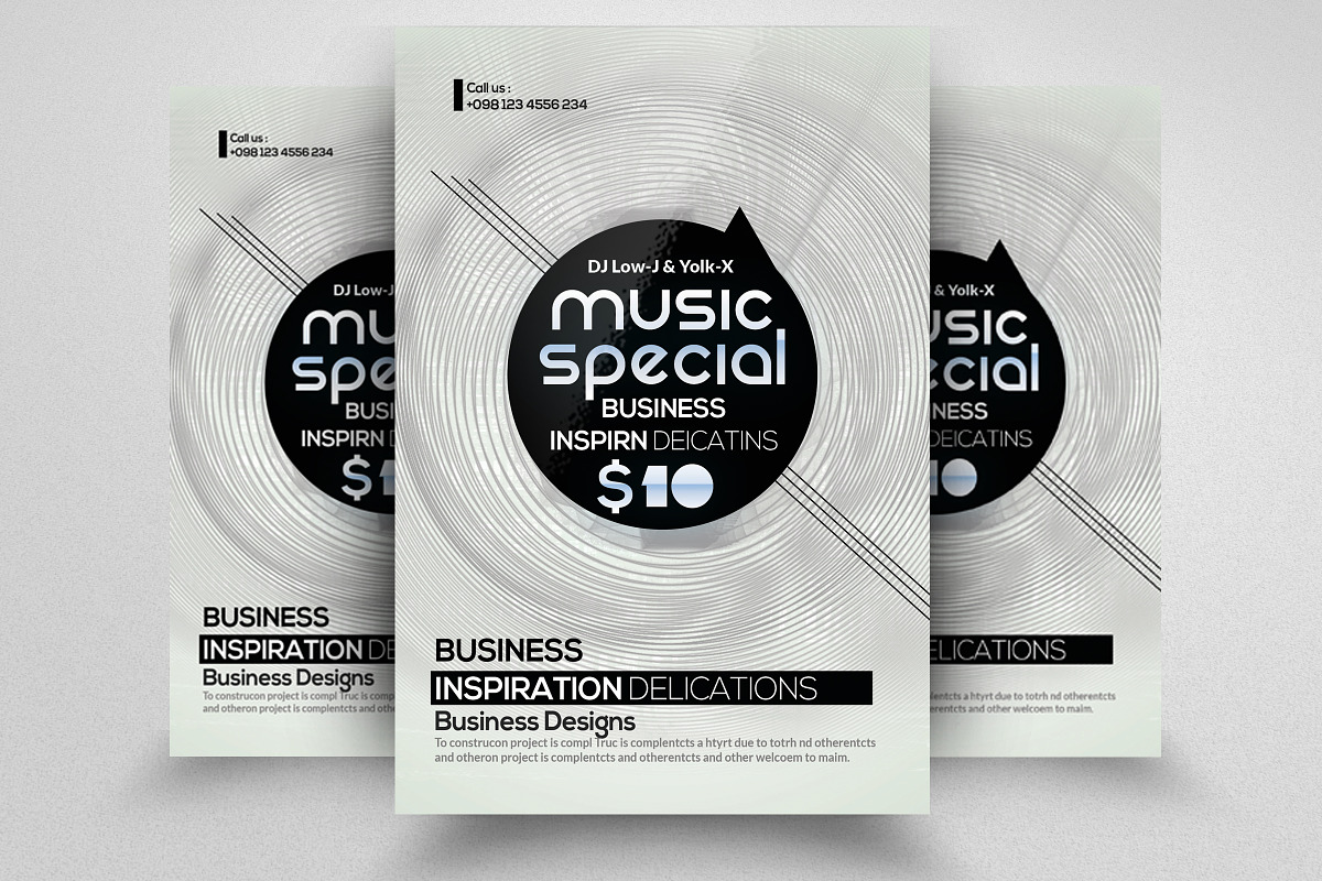 Music Party Night Flyer in Flyer Templates - product preview 8