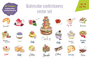 Watercolor confectionery