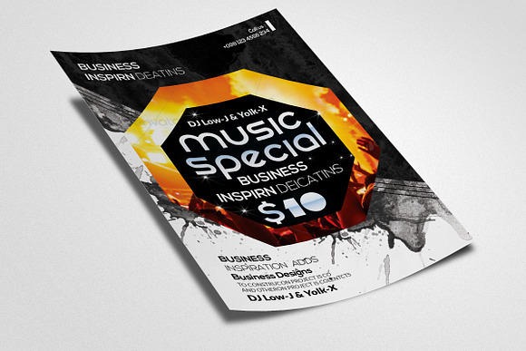 Music Party Night Flyer in Flyer Templates - product preview 1
