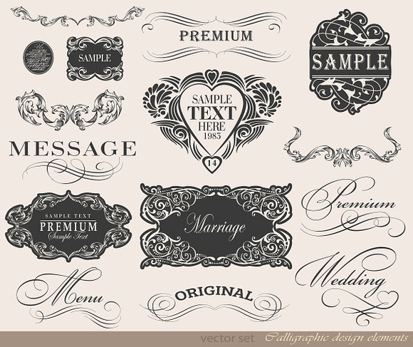 decoration vector set 3 in Illustrations - product preview 1
