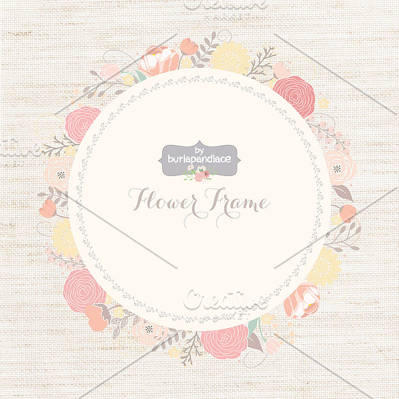 Flower Frames in Illustrations - product preview 1