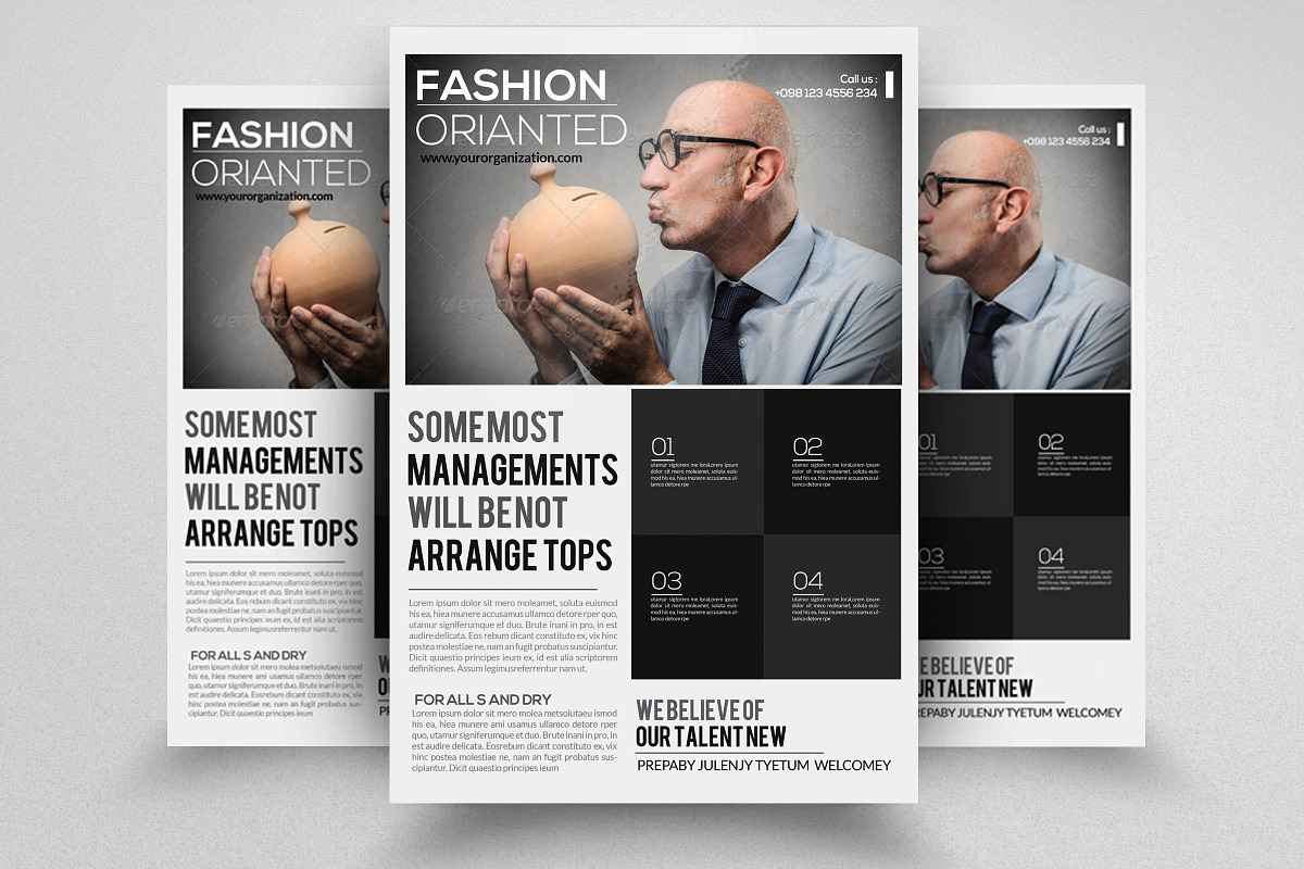 Business Finance Agency Flyer in Flyer Templates - product preview 8