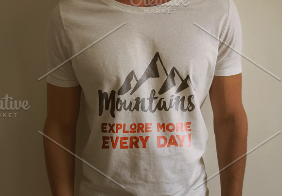 Mountain Vintage Badges Set in Objects - product preview 4