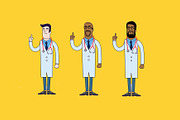 Doctors in medical uniform