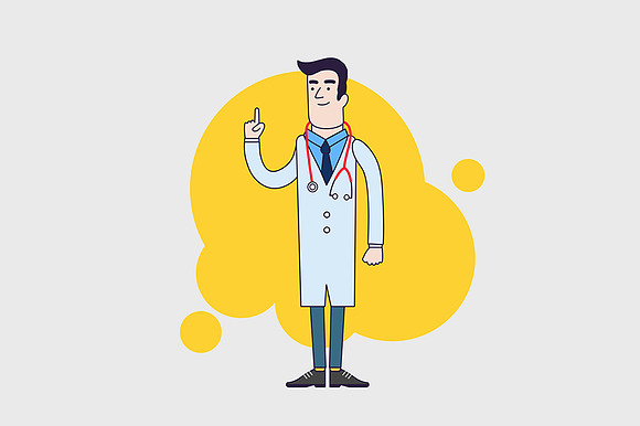 Doctors in medical uniform in Illustrations - product preview 3