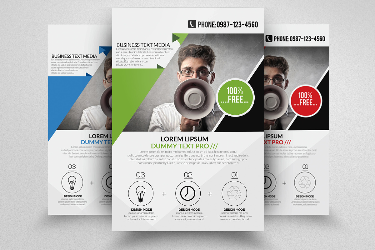 Advertisment Company Flyer in Flyer Templates - product preview 8