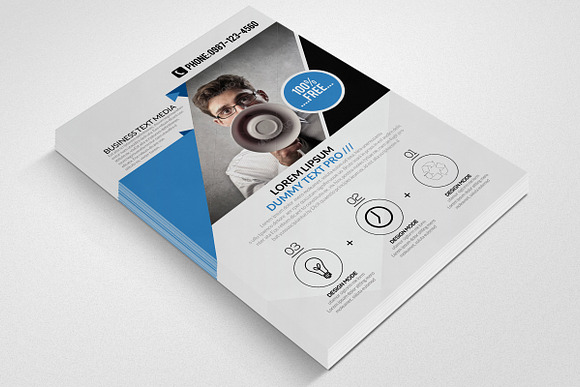 Advertisment Company Flyer in Flyer Templates - product preview 1