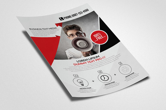 Advertisment Company Flyer in Flyer Templates - product preview 2