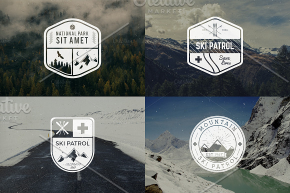 52 Camping Logos + 20 Icons.Bundle ⛺ in Logo Templates - product preview 1