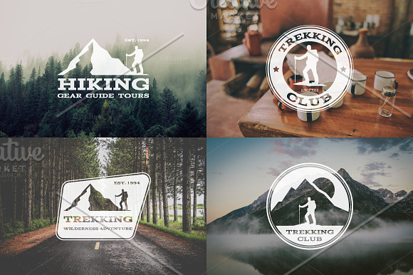 52 Camping Logos + 20 Icons.Bundle ⛺ in Logo Templates - product preview 2