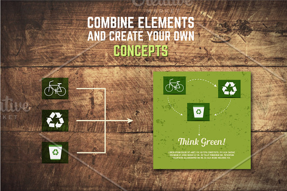 5 Eco Poster Concepts & Stickers in Card Templates - product preview 4