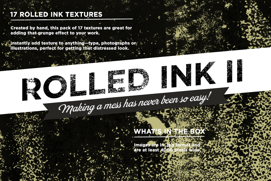 Rolled ink textures II