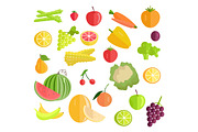 Set of Fruits & Vegetables