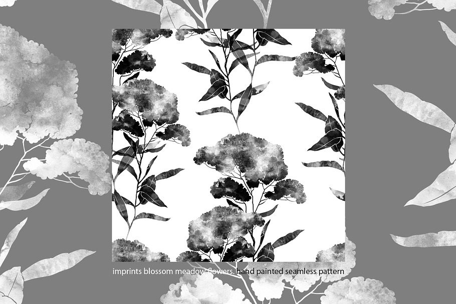 imprints blossom meadow flowers in Illustrations - product preview 8