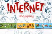 Internet shopping sketch set
