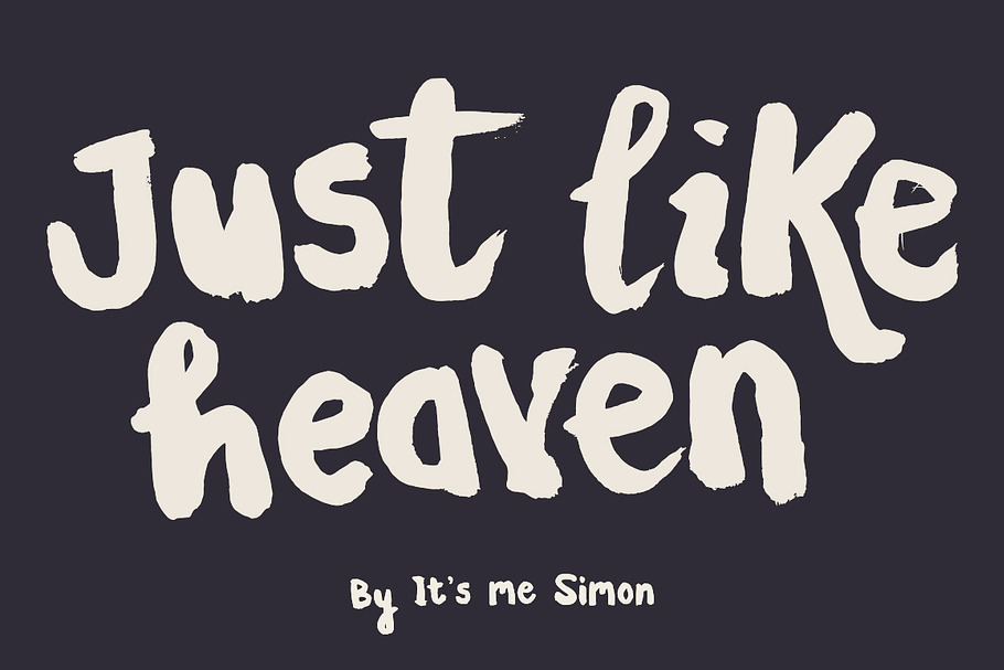 Just like heaven font in Display Fonts - product preview 8