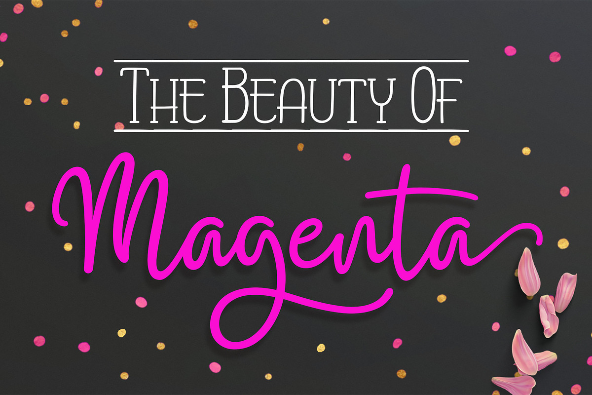 Magenta in Script Fonts - product preview 8