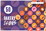 50 Bakery Icons