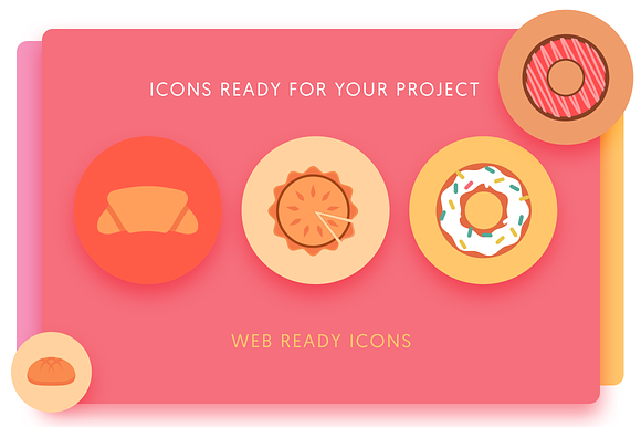50 Bakery Icons in Cute Icons - product preview 2