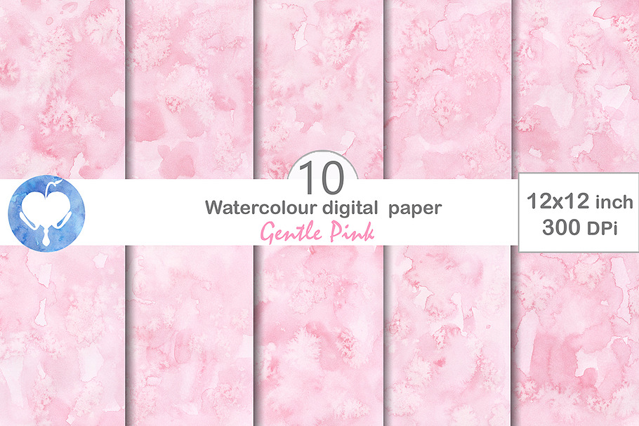Digital Paper - Gentle Pink in Textures - product preview 8