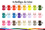 50 Rainbow Cat Clip Art
