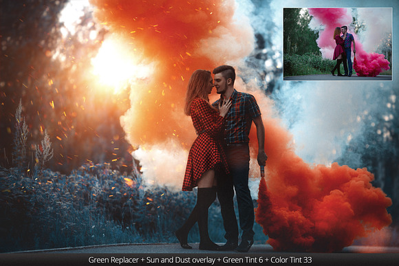 Greenizer & 100 Summer Overlays in Photoshop Plugins - product preview 14