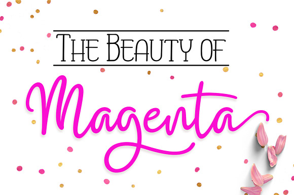 Magenta in Script Fonts - product preview 1