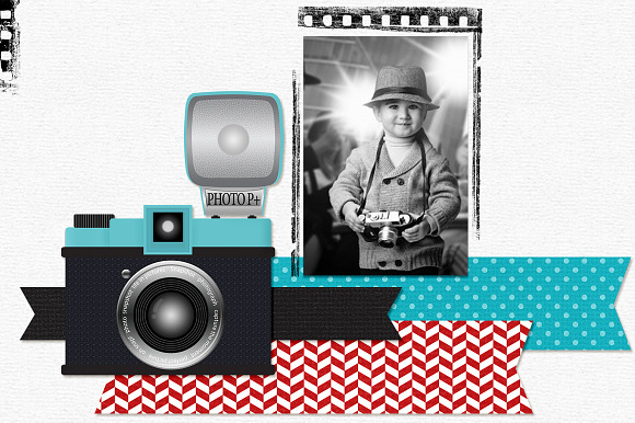 Retro Camera Elements in Illustrations - product preview 1