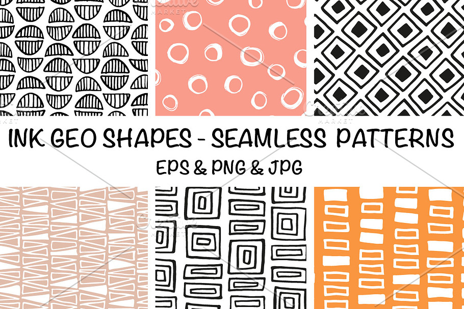 Ink geo patterns in Patterns - product preview 8
