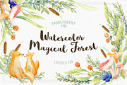 Watercolor Magical Forest
