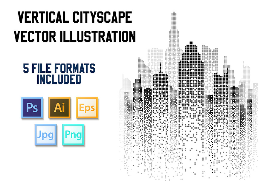 Vector Cityscape Background in Illustrations - product preview 8