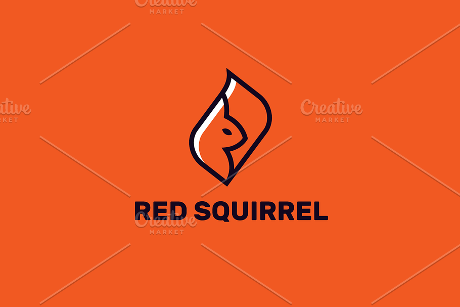 Red squirrel in Logo Templates - product preview 8