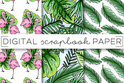 Tropical Foliage Digital Paper