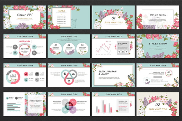 Flower PPT in PowerPoint Templates - product preview 1