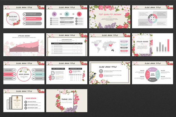 Flower PPT in PowerPoint Templates - product preview 2
