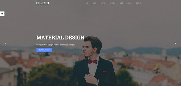 CubePlus HTML5 Responsive Template in Bootstrap Themes - product preview 2