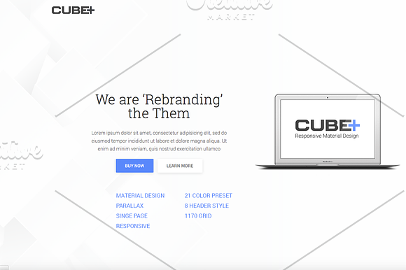 CubePlus HTML5 Responsive Template in Bootstrap Themes - product preview 5