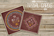 Tribal (boho) cards