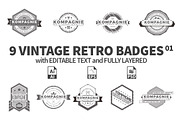 Vintage Retro Badges 01