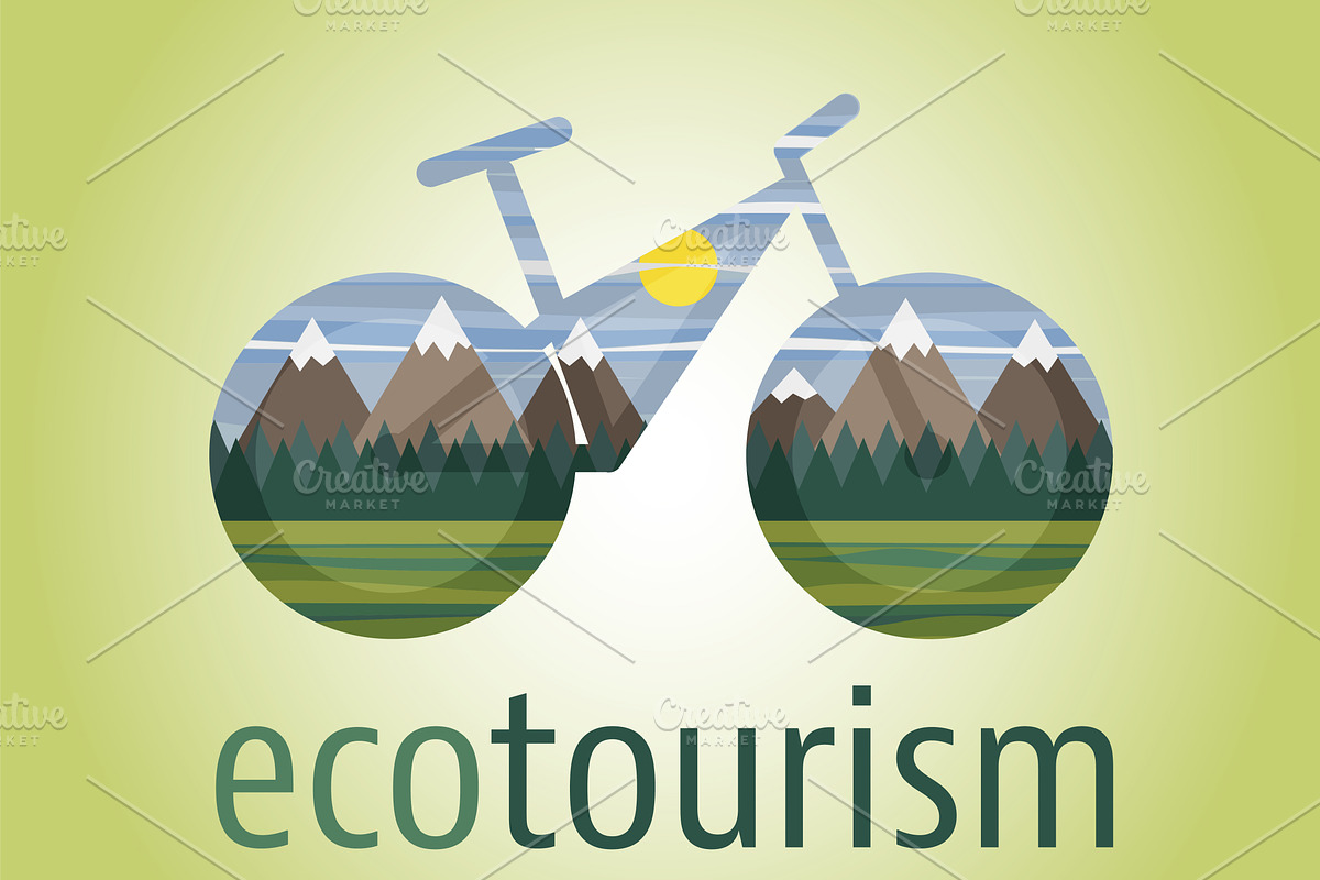 Eco tourism icon and logo in Logo Templates - product preview 8