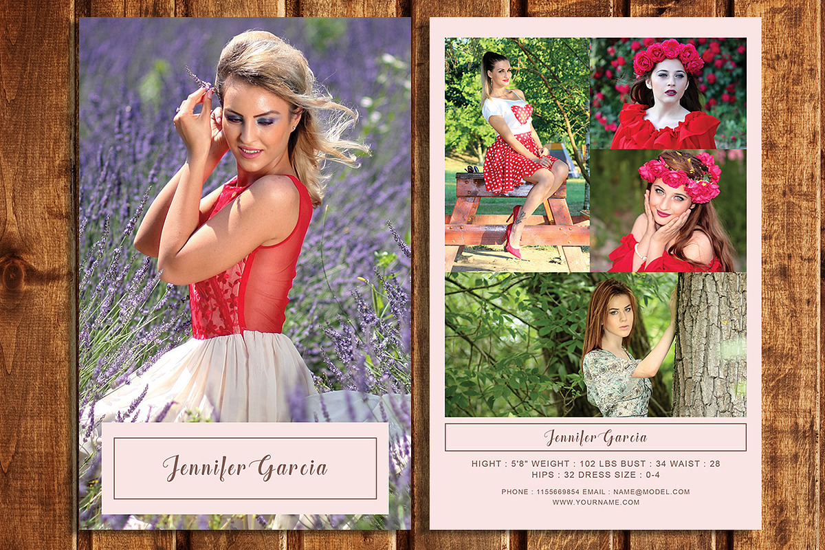 Modeling Comp Card V01 in Postcard Templates - product preview 8