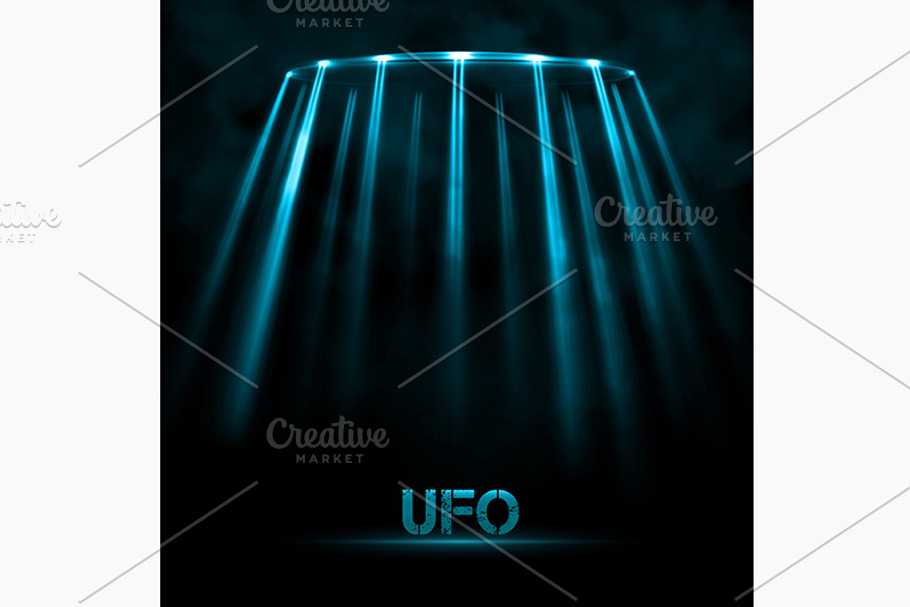 UFO Background in Illustrations - product preview 8