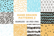 10 Seamless Hand Drawn Patterns v.2