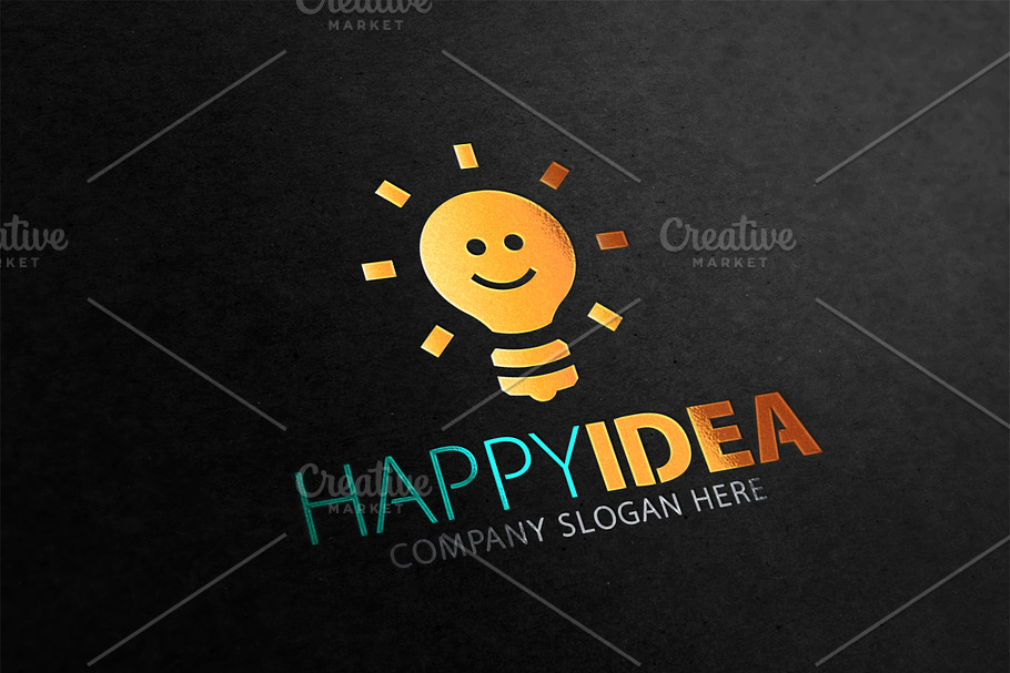 Happy idea Logo in Logo Templates - product preview 8