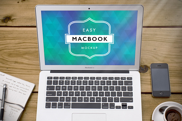 Mockup Macbook Air 9 in Mobile & Web Mockups - product preview 2