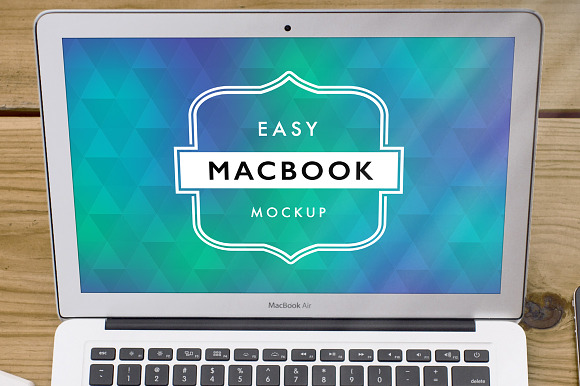 Mockup Macbook Air 9 in Mobile & Web Mockups - product preview 3