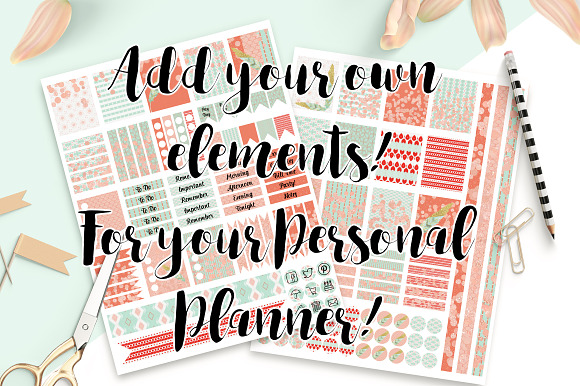 Planner Sticker Templates Photoshop in Templates - product preview 1