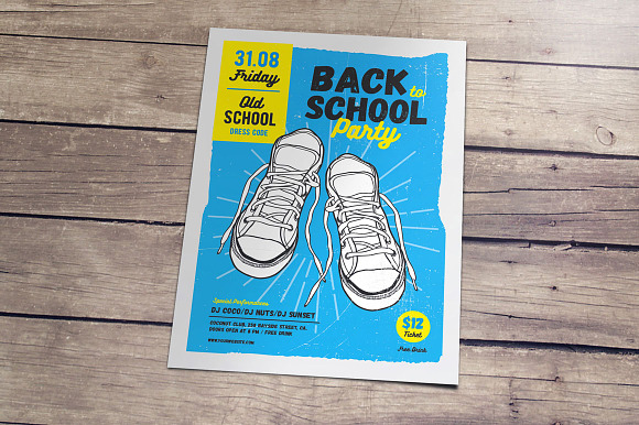 Back to School Flyer Template in Flyer Templates - product preview 2