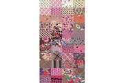 collection of quilt backgrounds-rose
